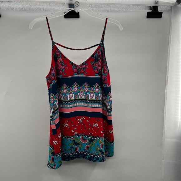 Maurices Women's V-Neck Floral Tank Top Multicolor Size Medium - Picture 6 of 9